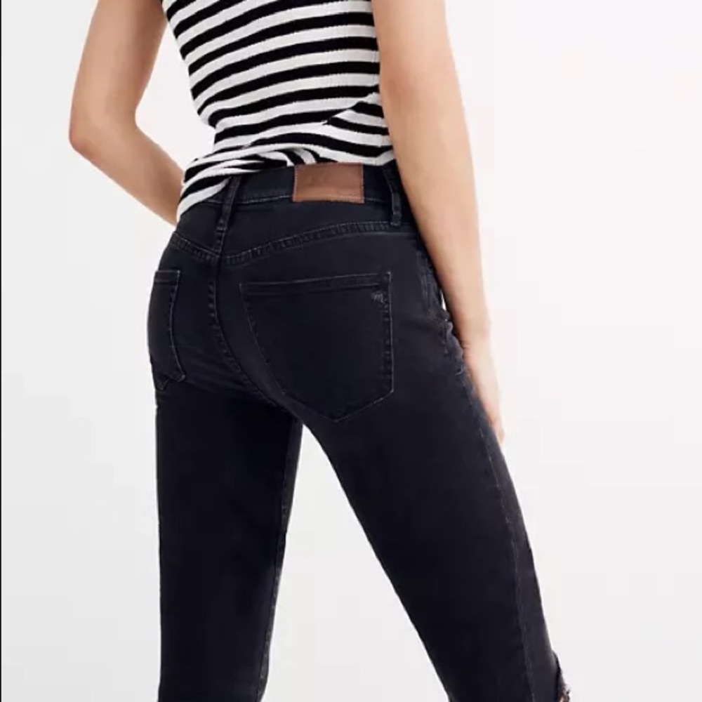 Madewell Midrise Skinny Skinny Lunar Wash Jeans